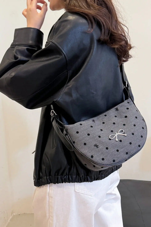 'Jolene' Bowknot Polyester Crossbody Bag - Celes Fashion